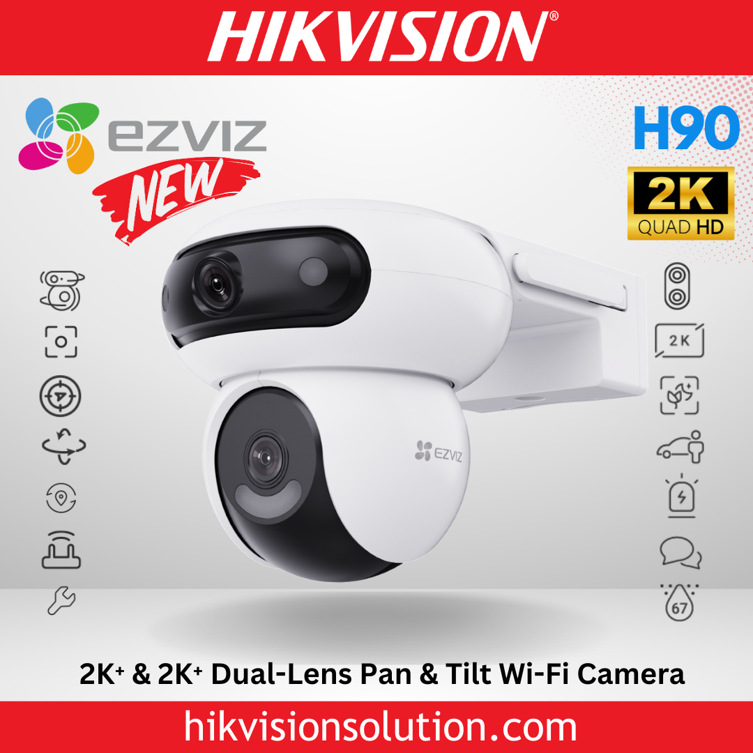 H90 Dual Dual-Lens Pan & Tilt Wi-Fi Camera